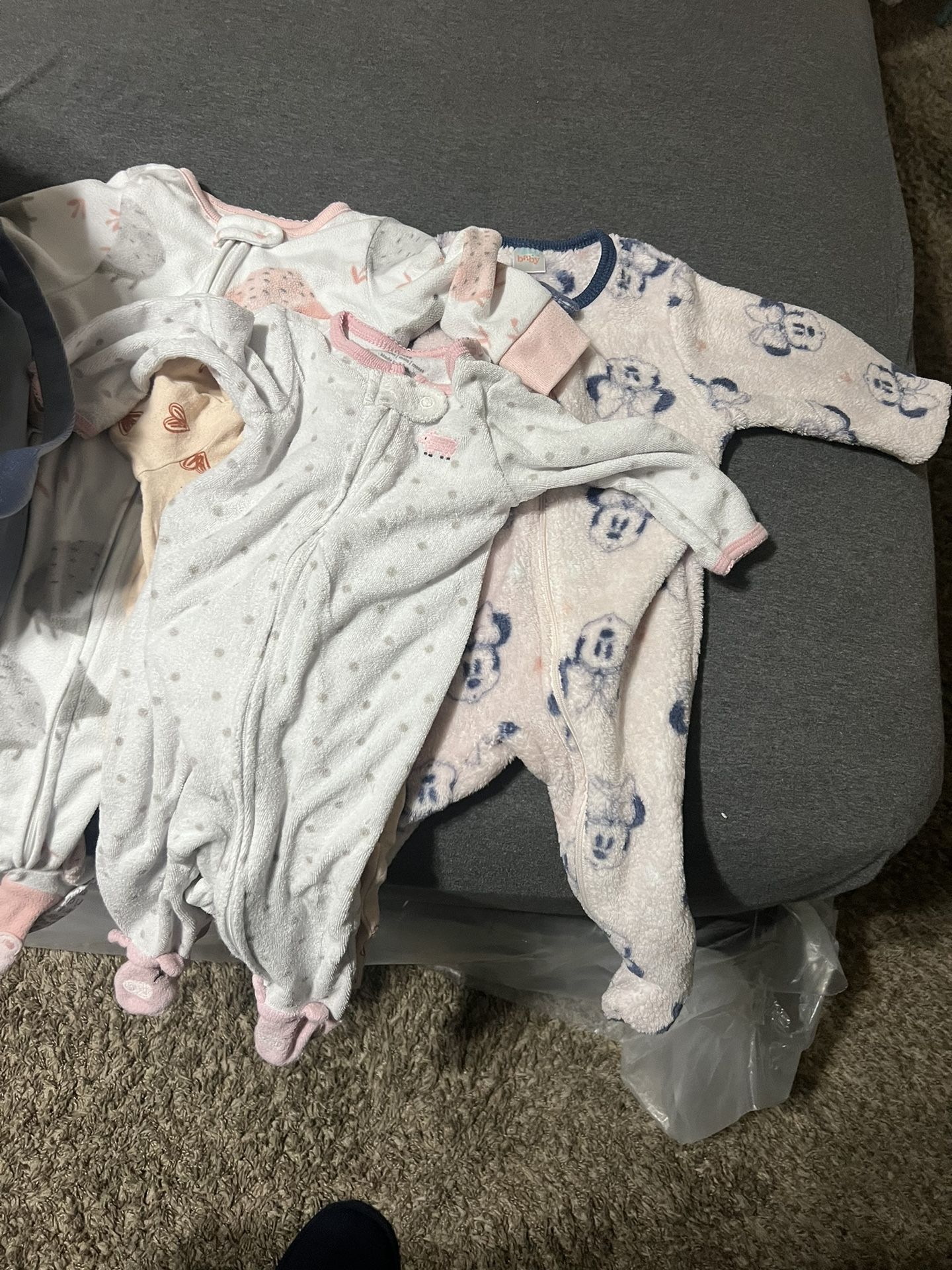 Baby girl bed and cloths