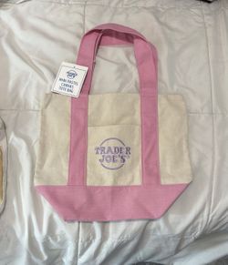 Pink Trader Joe’s Pastel Tote Bag