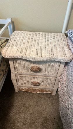 Rattan, Wicker Night Table/end table