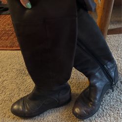Leather Black Boots 