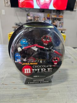 STAR WARS Chocolate MPIRE  Darth Maul and Count Dooku M&M Figures