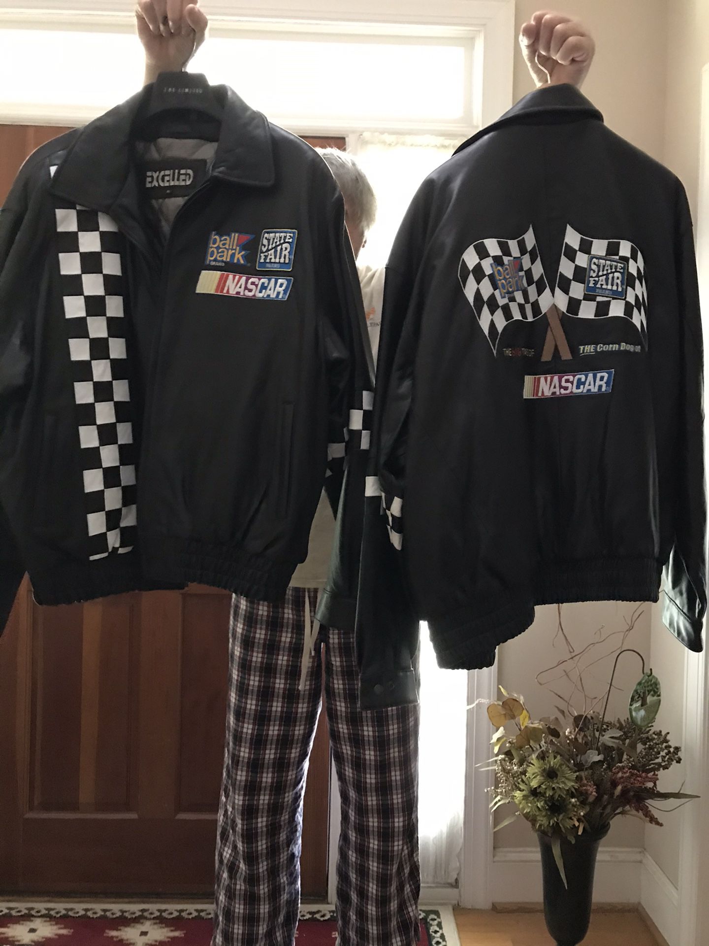 Two NASCAR Leather Jackets