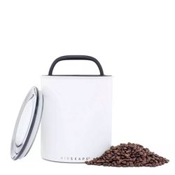 Airscape Kilo Coffee Canister, 8" Large, Holds up to 2.5 lb Coffee Beans Chalk White open box new selling for only $20 retails for $42 plus tax 