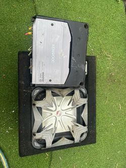 KENWOOD AMP AND KICKER SUB