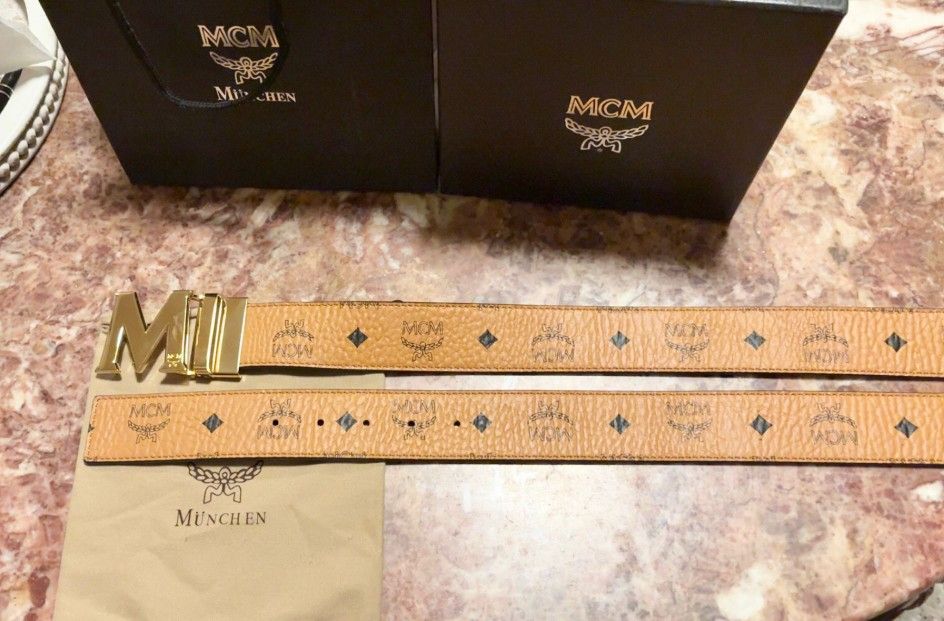 M brown Reversible Belt