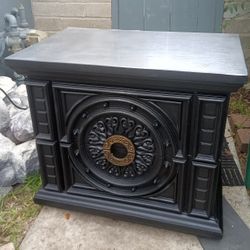 Wood Mid Century "Brutalist" Side Dresser