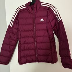 Adidas Women’s Jacket Burgundy Color Size S New