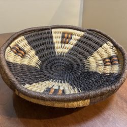 Handwoven Coiled Decorative Basket