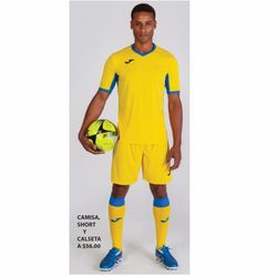 Uniformes originales Joma diferentes modelos y colores para equipos completos.