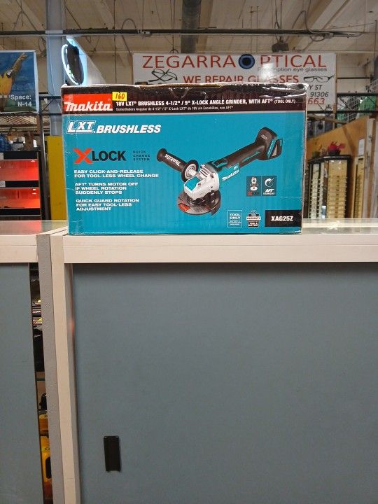 Makita New  Brushless Lock Angle Grinder 