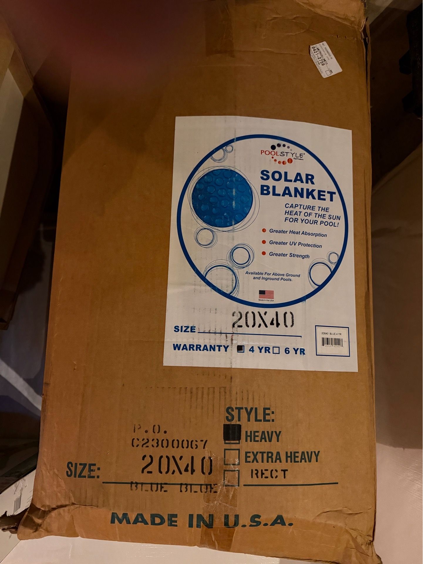 solar pool cover 20 x 40