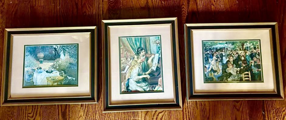 Professionally Framed Renoir and Monet Prints