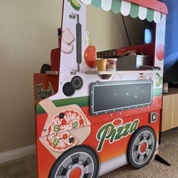Kids Pizza Cart Play