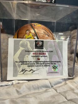 Kyle Kuzma Signed Basketball 