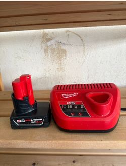 Milwaukee battery and charger