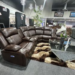 Power Recliner Sectional 