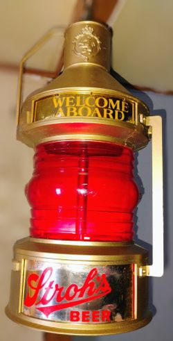 Strohs Beer Nautical Light