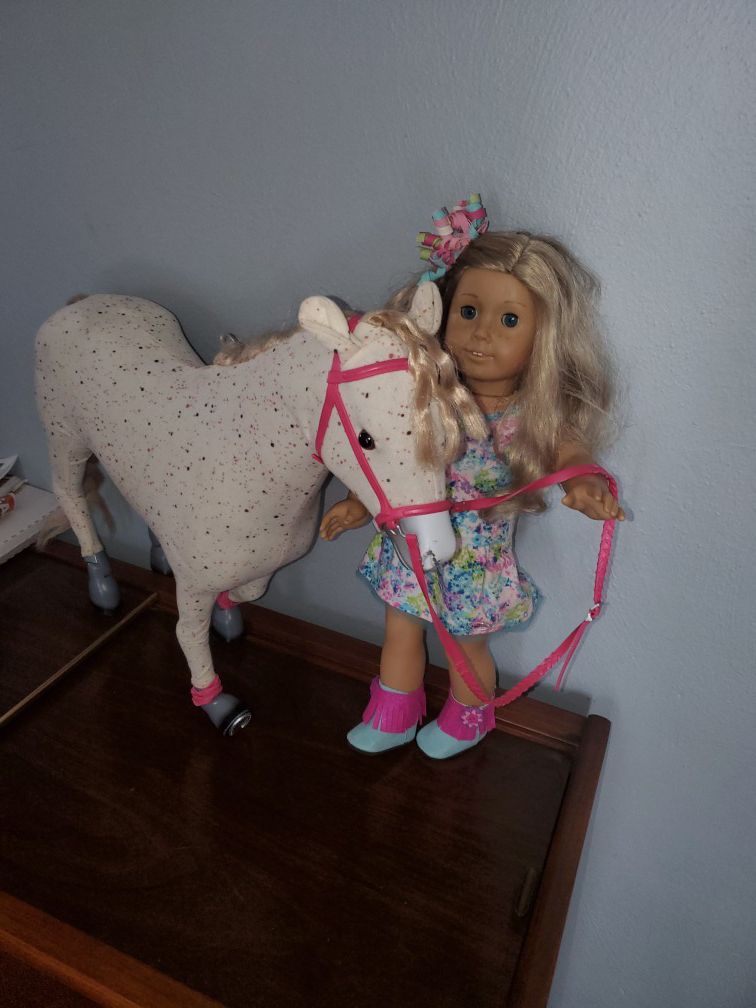 American Girl Doll & My Life Horse