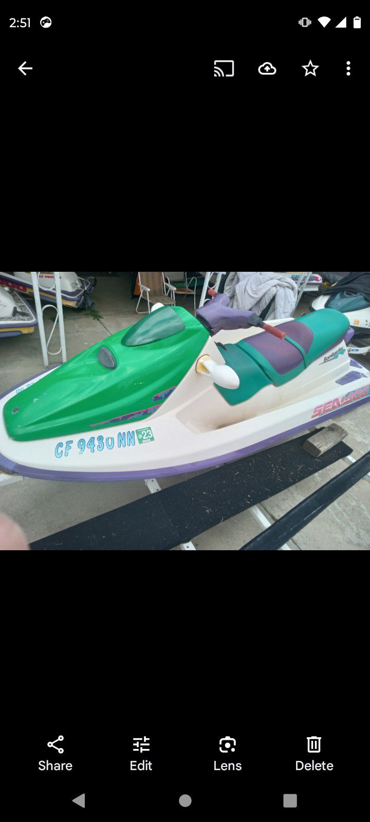 SEADOO GTX WITH FRESH DONOR  MOTOR LOW HOURS INSTALL NO TRAILER INCLUDED 