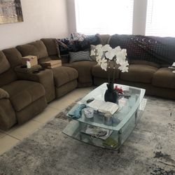 Brown Sectional Sleeper Couch