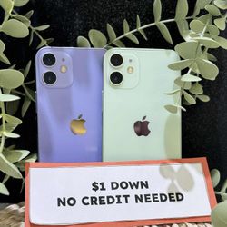Apple IPhone 12 Mini 5G Unlocked - Pay $1 DOWN AVAILABLE - NO CREDIT NEEDED