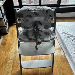 Wooden High Chair With Tray