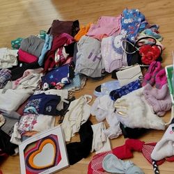 3 black bags of girls clothes Size 8 to 12 ..winter and summer clothes all $45