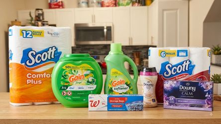 Laundry & Household Essentials Bundle (Gain, Scott, Downy,)