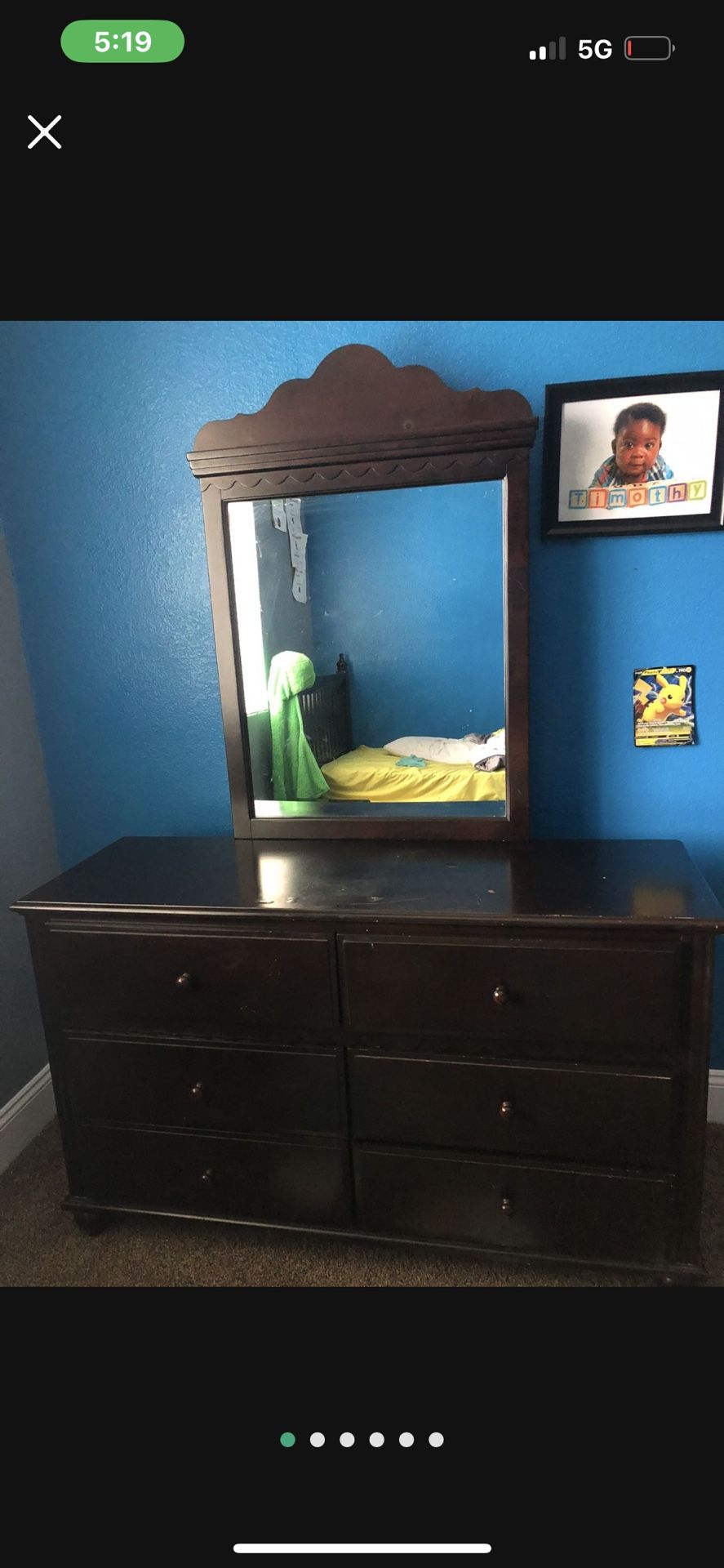 Twin Bedroom Set - Bed, Dresser And Nightstand