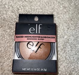 Elf Cosmetics Baked Highlighter & Bronzer 83372 Bronzed Glow, 0.6 Ounce