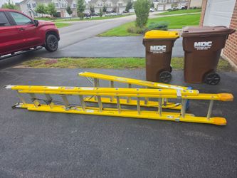 Louisville 20ft fiberglass extension ladder