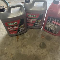 New + Sealed Anti Freeze And Diesel Motor Oil