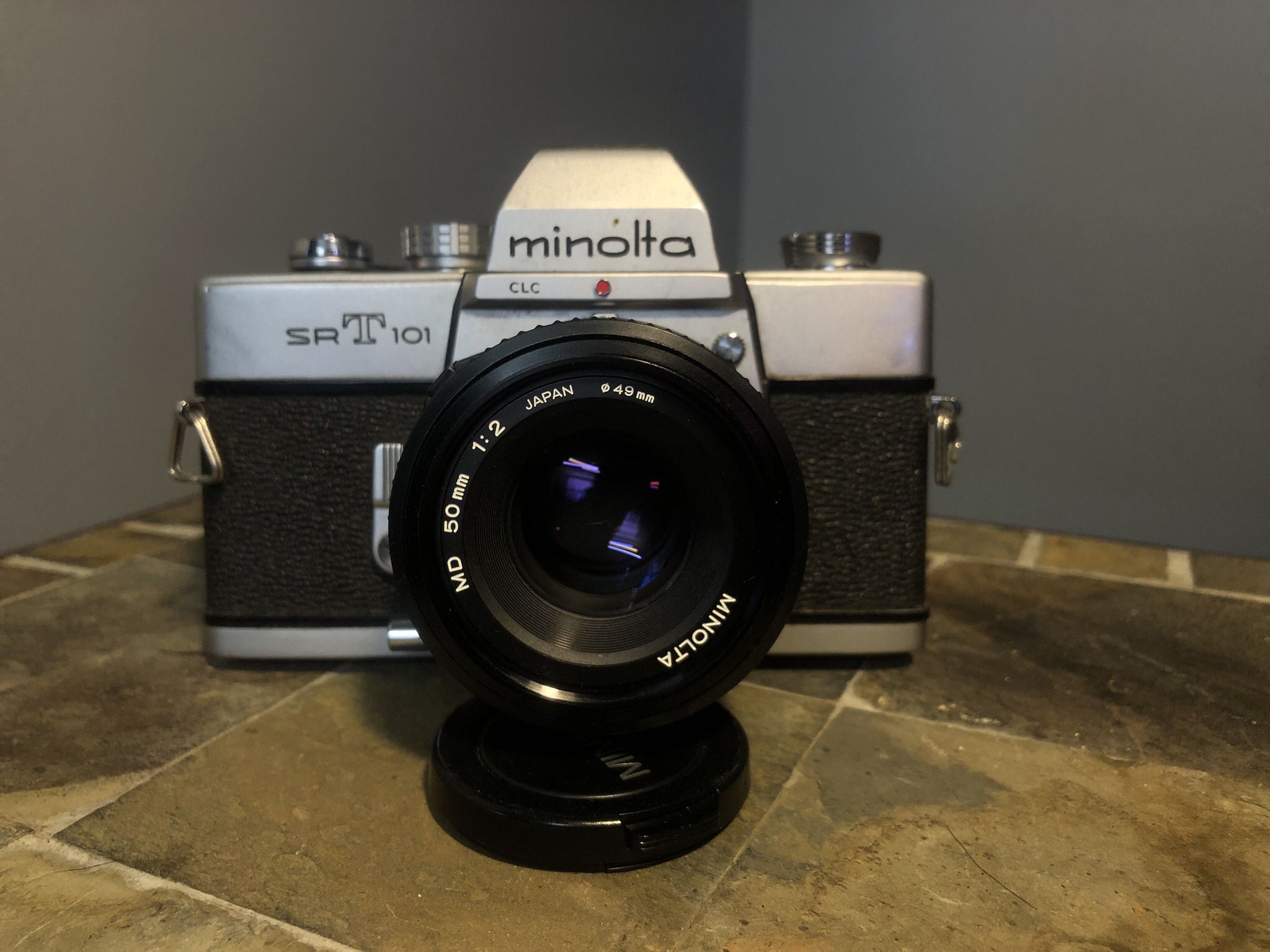 Minolta Srt 101 Flash Minolta SRT 101 W/ 50mm F2 Lens