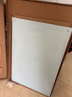 Glass dry erase magnetic white board