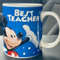 Disney Jerry Leigh Mickey & Friends " Best Teacher" 8 oz. Coffee Mug