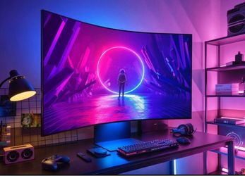 Samsung 55” Odyssey Ark. 2nd generation 4K curved monitor.
