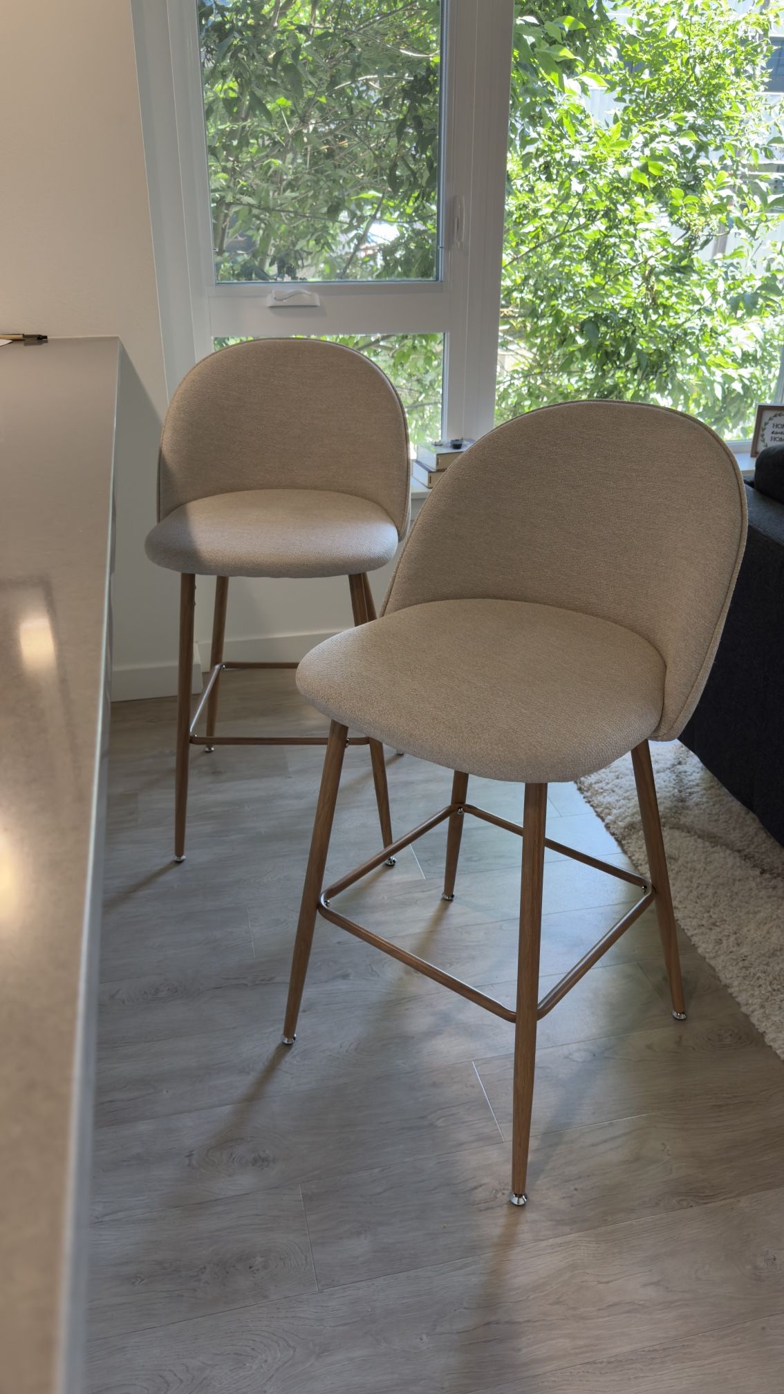 26“ Set of 2 Benoni Upholstered Bar Stools (Set of 2)