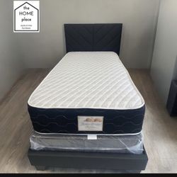 Brand New Twin Bed Frame With Mattress & Boxspring 🚨 Ready For Delivery 🚚 