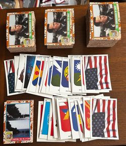 Huge lot of 1991 Topps Desert Storm cards