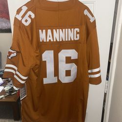 Nike Arch Manning Texas Longhorns orange jersey size L