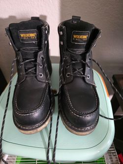Wolverine Mens Moc Toe 6"  Steel Toe Boots 11EW