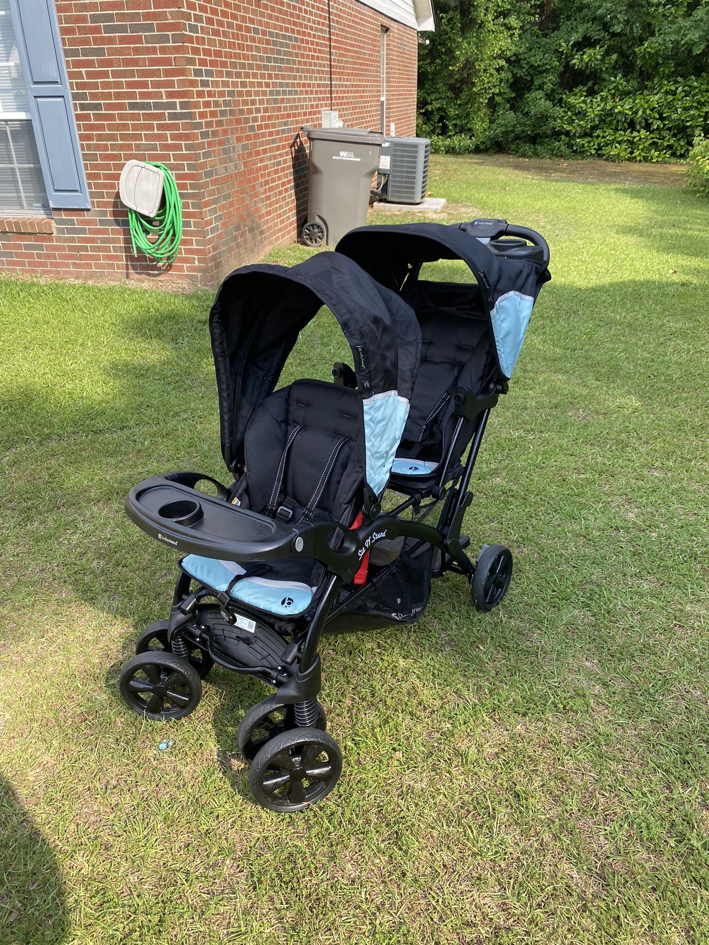 Black Double Stroller