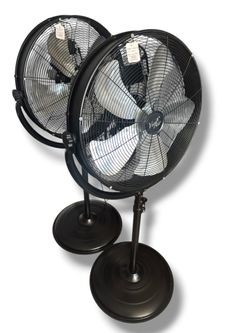 Vie Air 20” Industrial Heavy Duty Powerful High Velocity 360° Tilting Pedestal Drum Fan