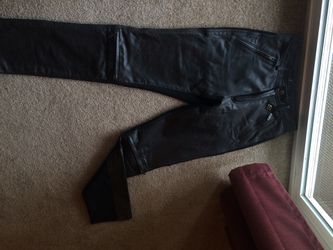 Leather Harley Davidson Riding pants and Leather Vest