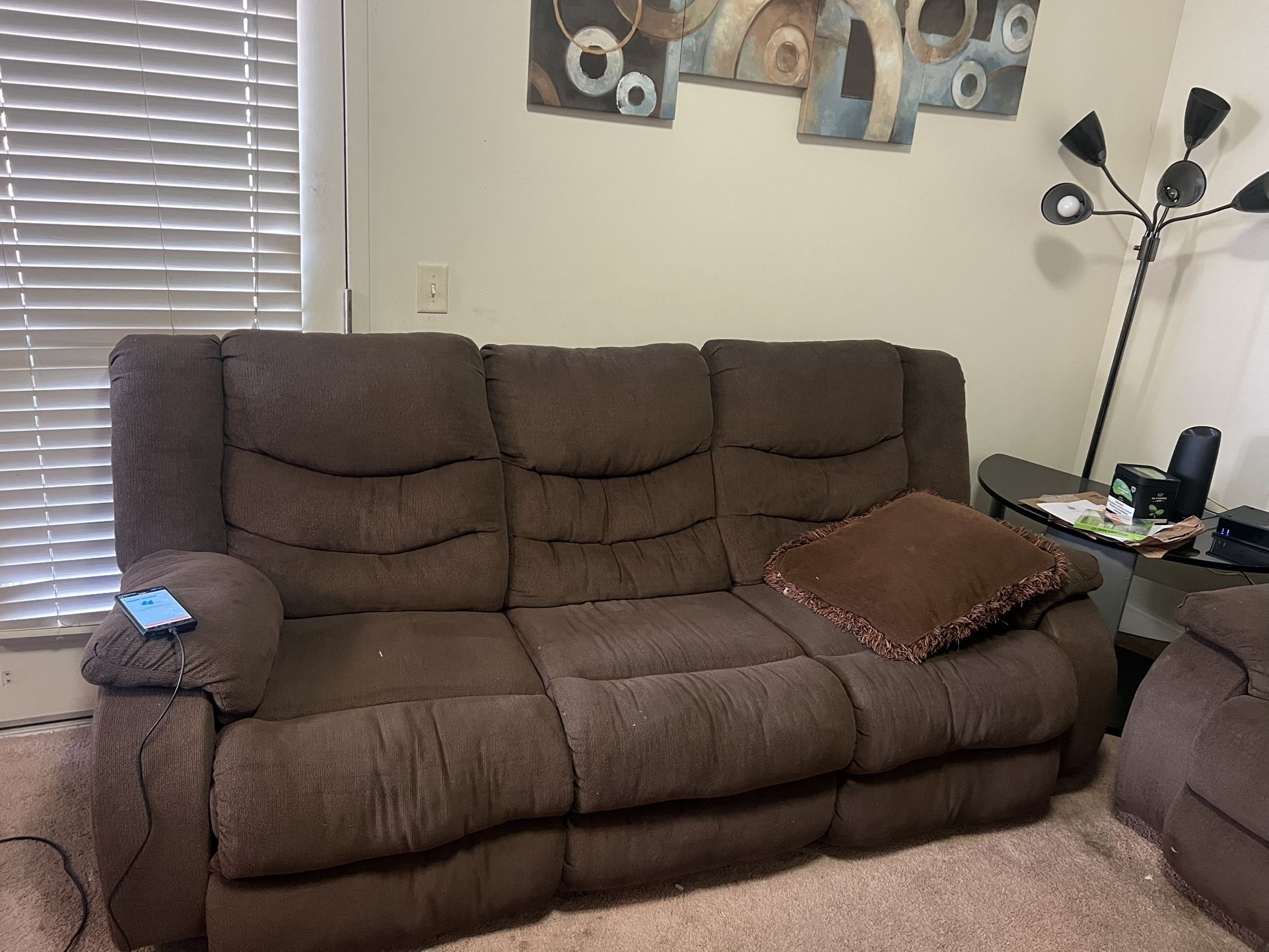 I Have Sofa Loveseat dining table, and king bed
