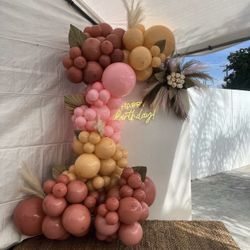 Balloon Garland With Backwall 