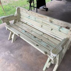 Custom Built Bench/Table-2 In 1!