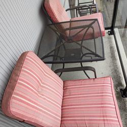 Patio Furniture Set - 2 Chairs And Table