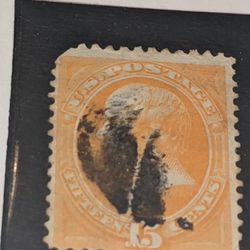 1873 15 v Webster Stamp