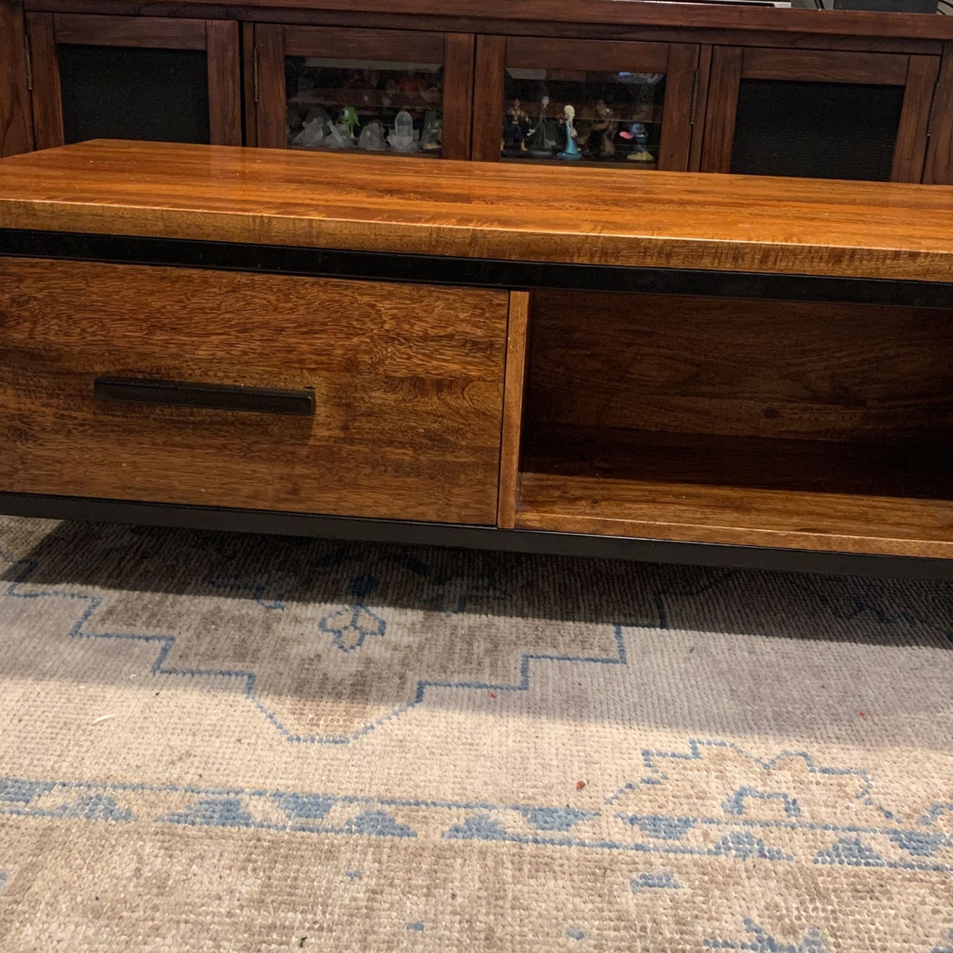 West Elm Coffee Table Wood With Metal Legs